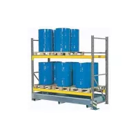 Rack avec bac de rétention